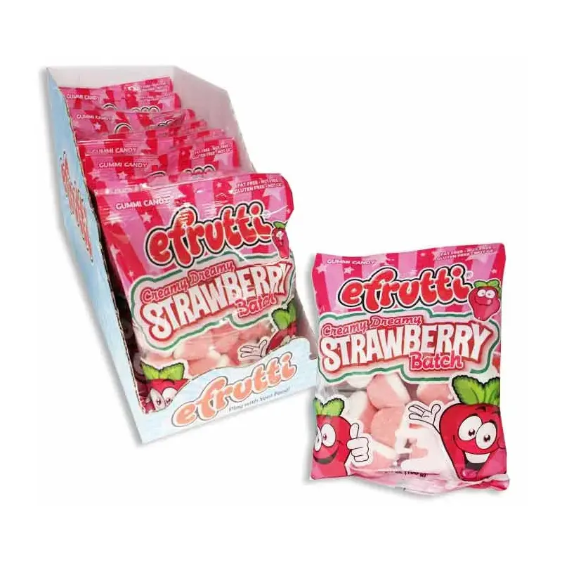 Efrutti Creamy Dreamy Strawberries Gummy: 12-Piece Case