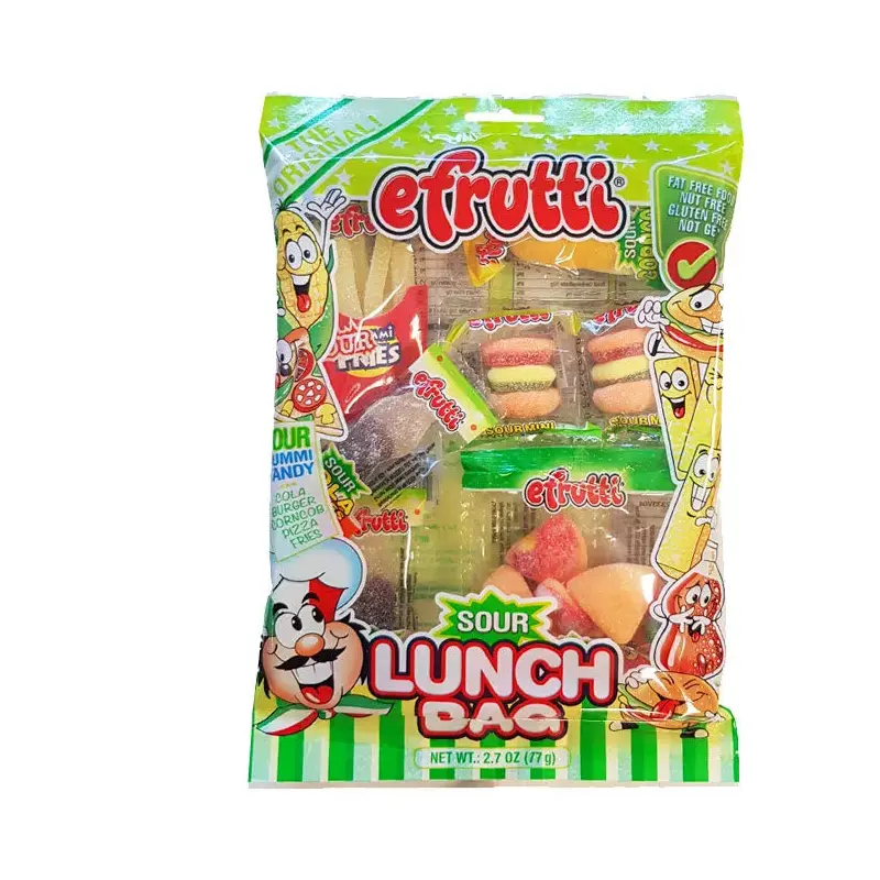 Efrutti Gummi Sour Lunch Peg Bag: 12-Piece Case