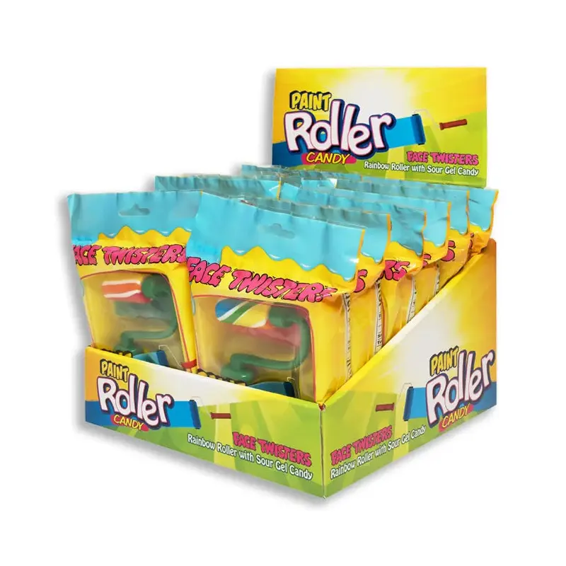 Face Twisters Sour Paint Roller Candy: 12-Piece Display