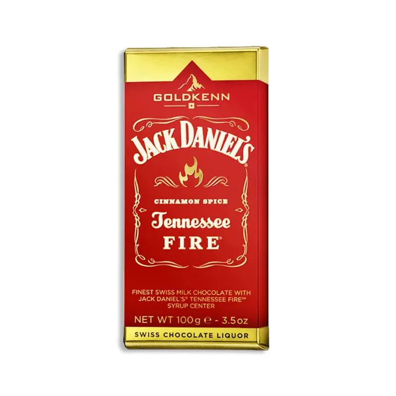 Jack Daniel's Tennessee Fire Chocolate Bar: 10-Piece Box