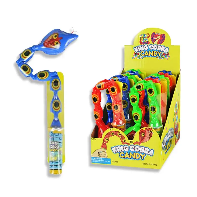 King Cobra Snake Candy Toy: 12-Piece Display