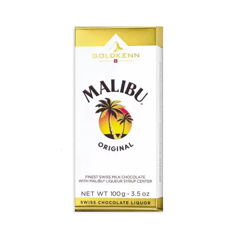 Malibu Original Liqueur Chocolate Bar: 10-Piece Box