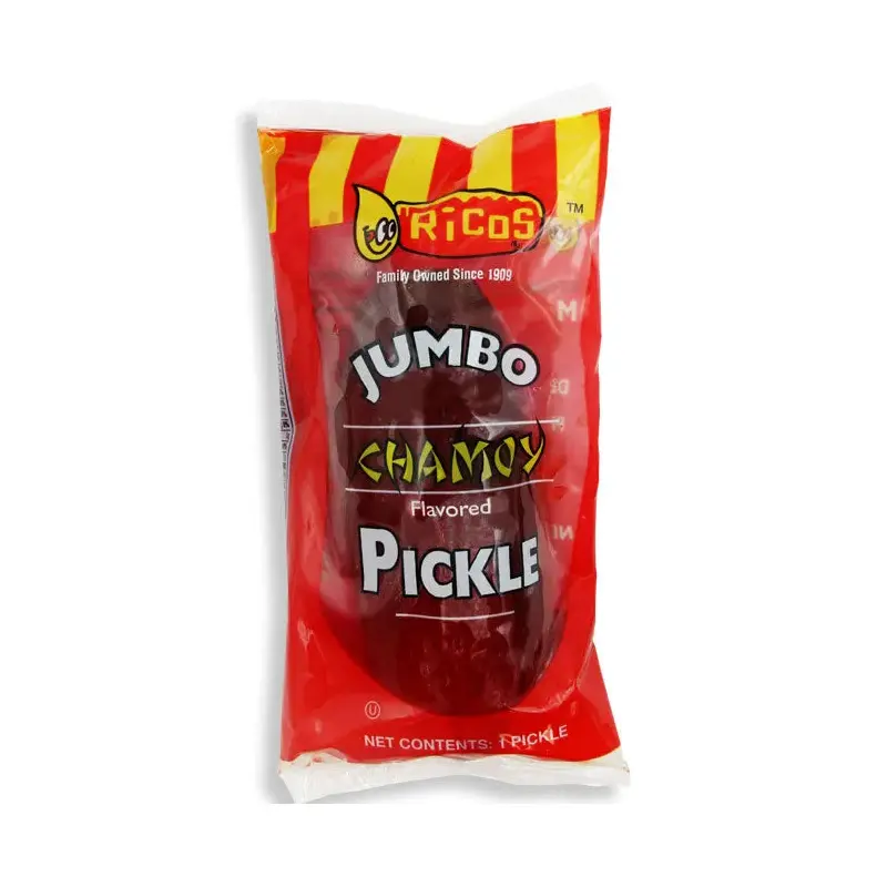 Ricos Jumbo Chamoy Pickle in A Pouch: 12-Piece Box