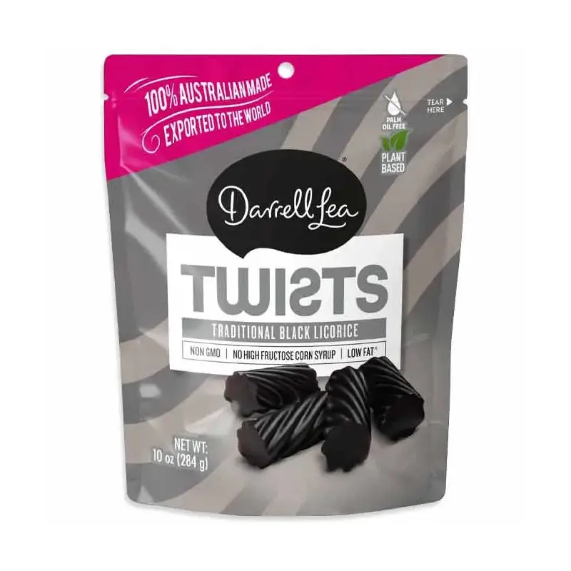 Darrell Lea Original Twisted Soft Australian Licorice Non-GMO: 8-Piece Case