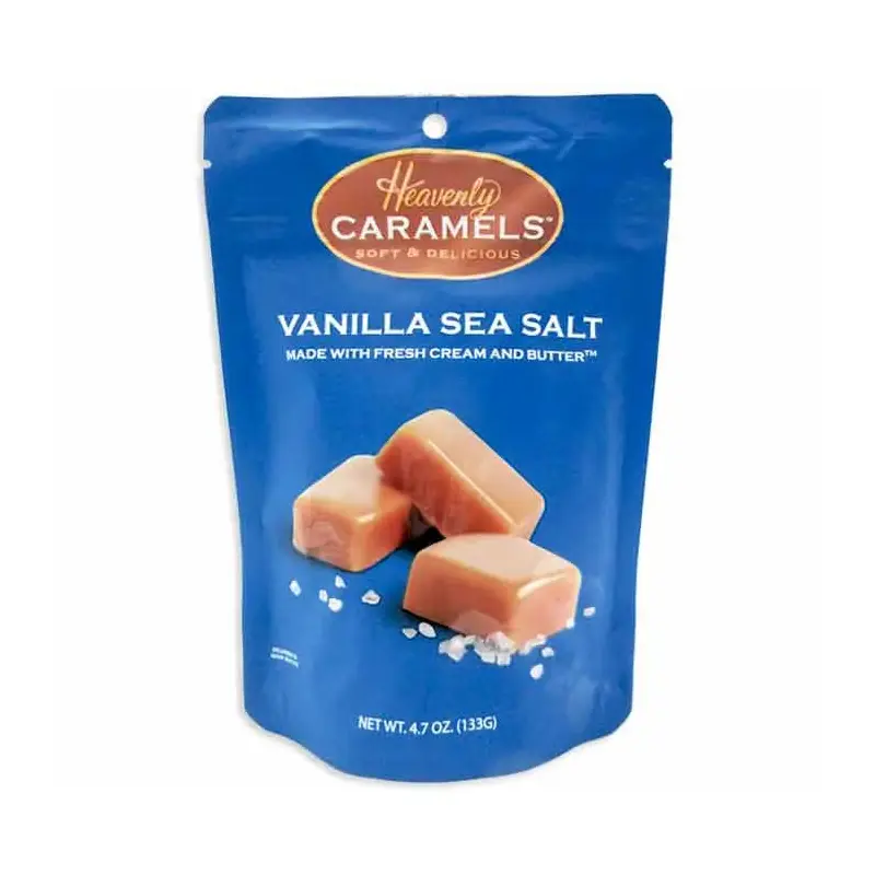 Heavenly Caramels - Sea Salt Peg Bag: 12-Piece Case