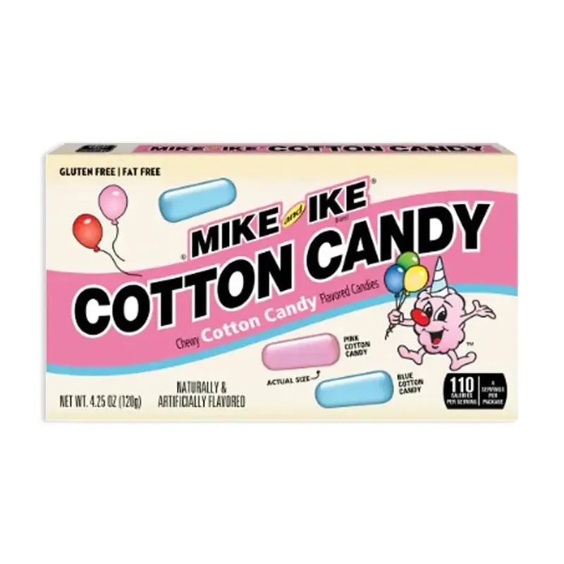 Mike and Ike Cotton Candy Theater Packs: 12-Piece Box