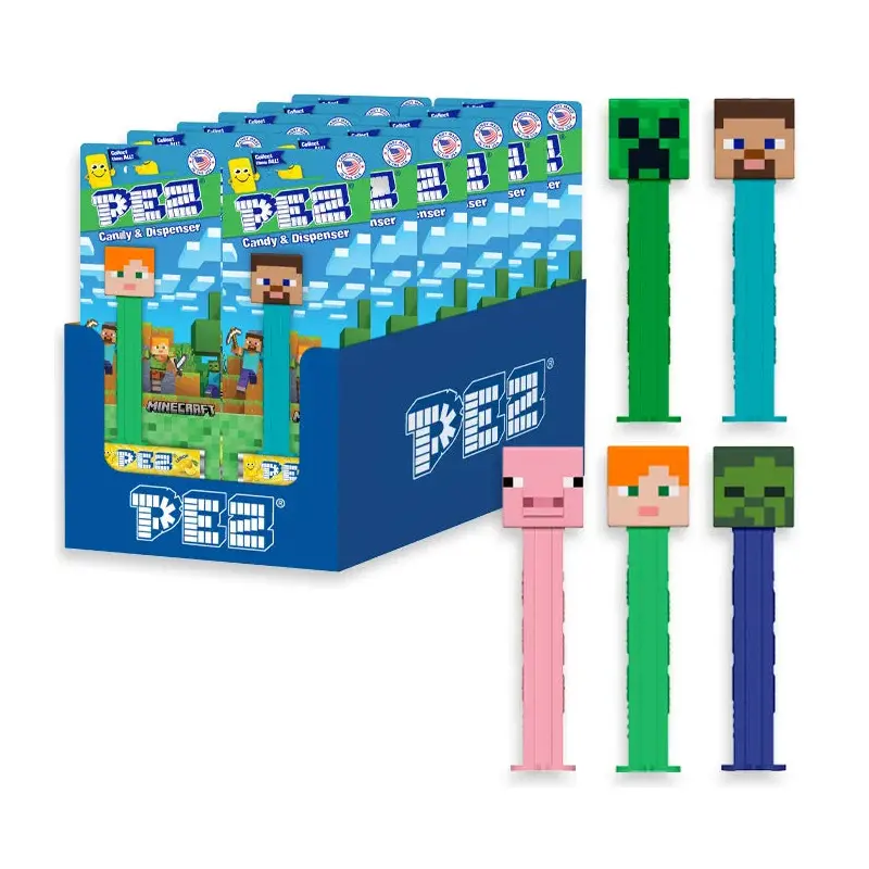Minecraft PEZ Candy Blister Packs: 12-Piece Display