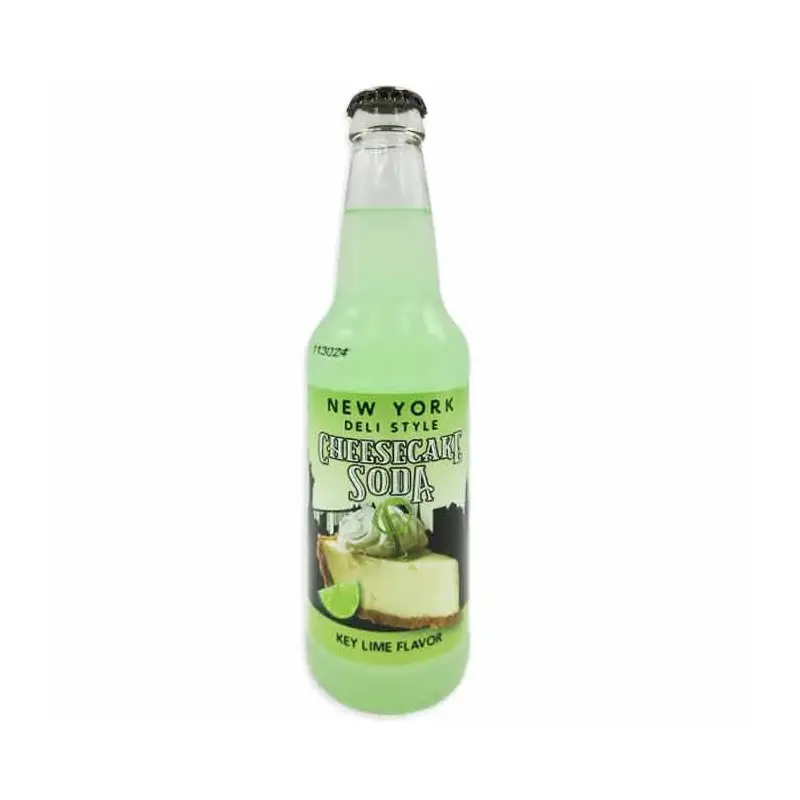 New York Deli Style Cheesecake Soda - Key Lime: 24-Piece Case