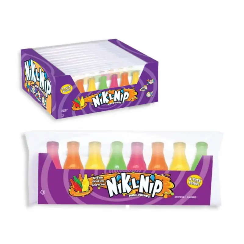 Nik-L-Nip Wax Bottles Candy 8-Packs: 12-Piece Box