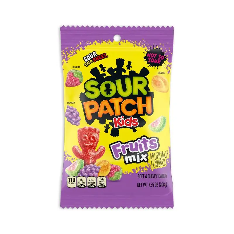 Sour Patch Kids - Fruits Mix Peg Bags: 12-Piece Case