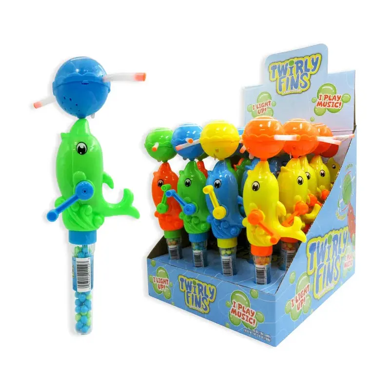 Twirly Fins Dolphin Candy Toy: 16-Piece Box