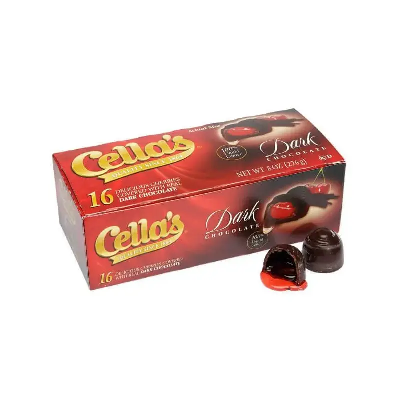 Cella's Chocolate Covered Cherries - Dark: 16-Piece Box