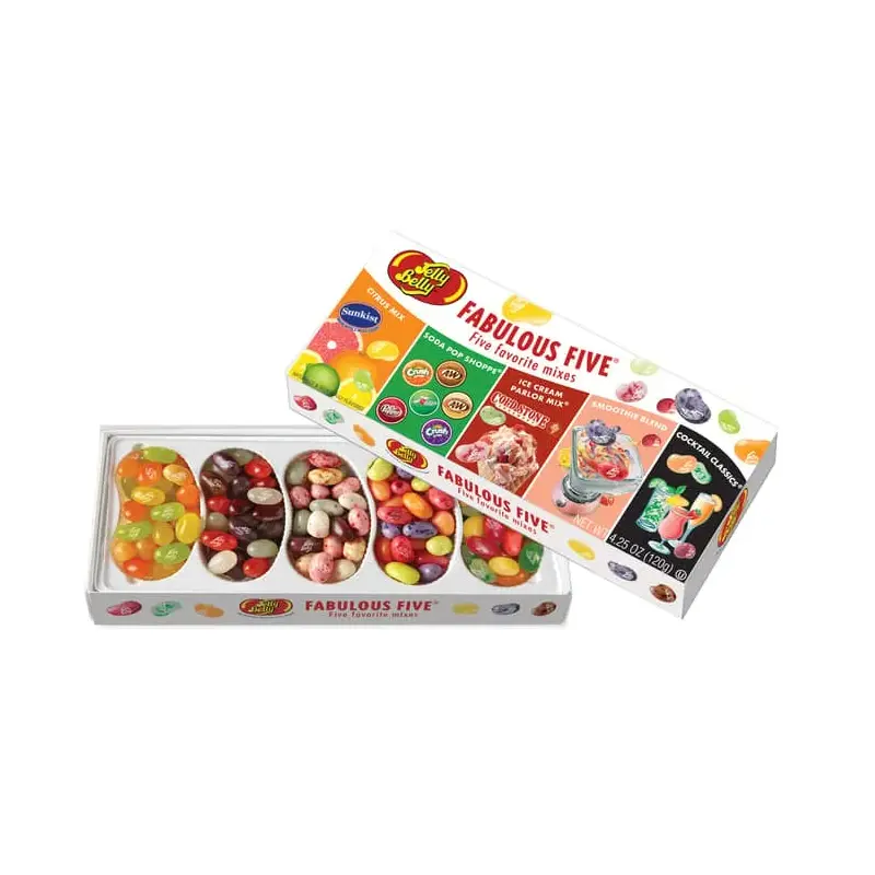 Jelly Belly Fabulous Five Jelly Beans Sampler: 4.25-Ounce Gift Box