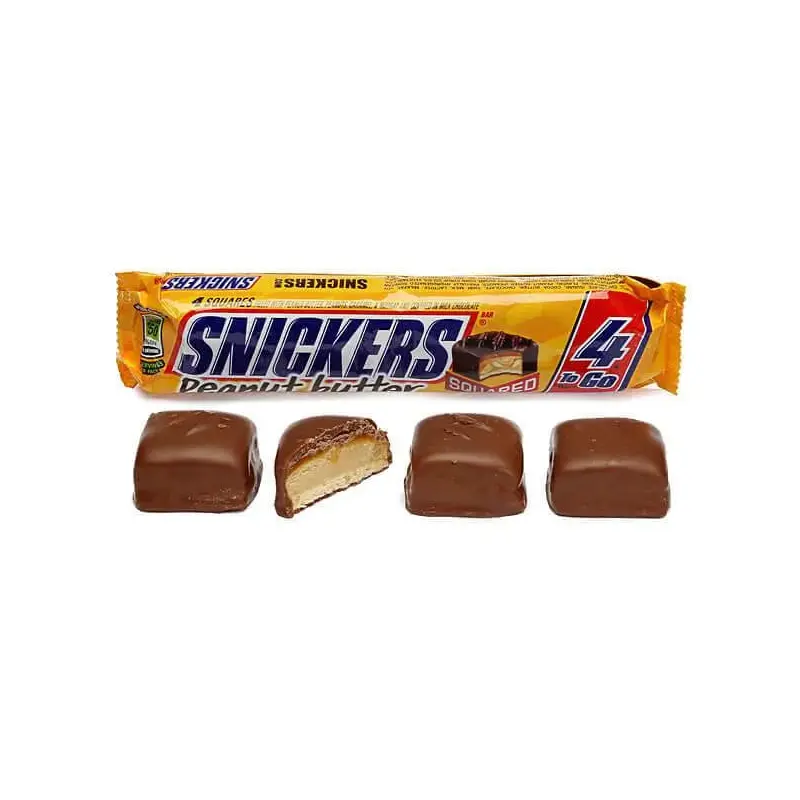 Snickers Peanut Butter Squared King Size Candy Bars: 18-Piece Box