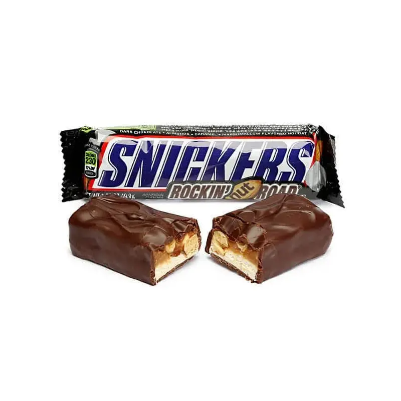 Snickers Rockin' Nut Road Candy Bars: 24-Piece Box