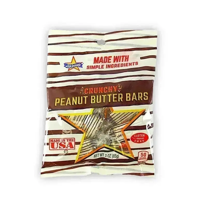 Atkinson Peanut Butter Bars 3-Ounce Peg Bags: 12-Piece Case