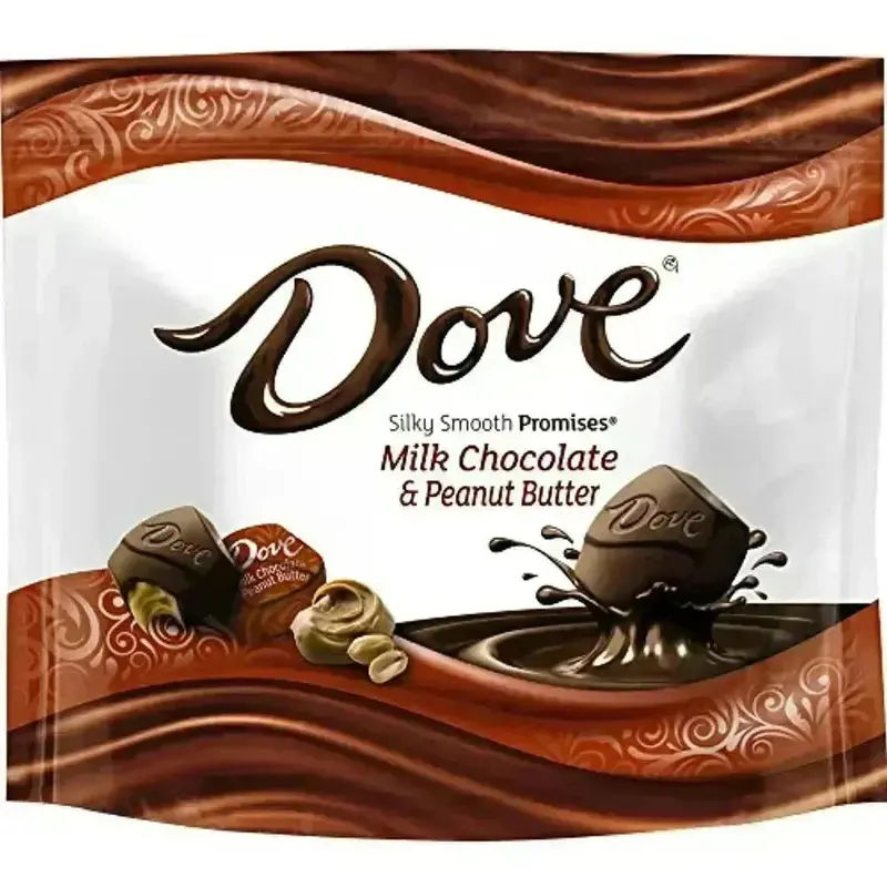 Dove Milk Chocolate Peanut Butter Squares: 24-Piece Bag