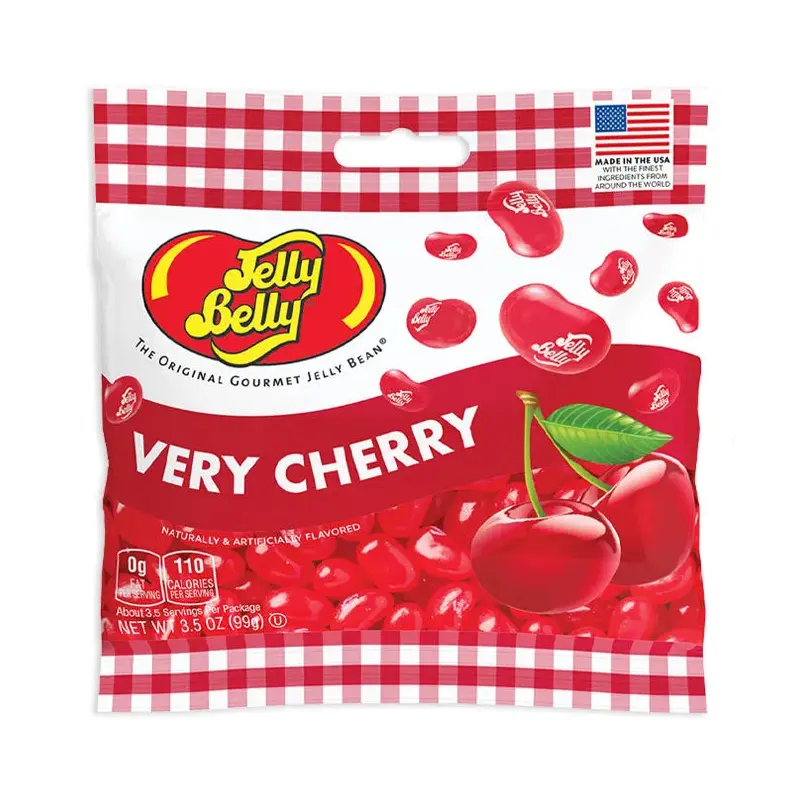 Jelly Belly Very Cherry Peg Bags: 12-Piece Case