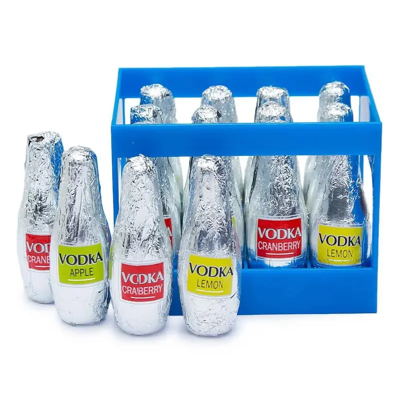 Abtey Chocolate Assorted Vodka Liquor Bottles: 12-Piece Crate