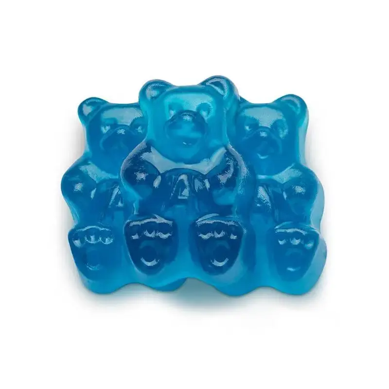 Albanese Blue Raspberry Gummy Bears: 5LB Bag