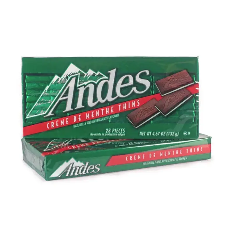 Andes Mints Creme De Menthe Chocolate Candy: 12-Piece Case