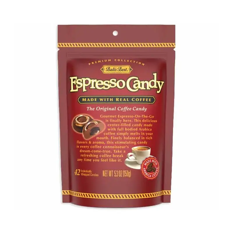 Bali's Best Hard Candy - Espresso Peg Bags: 12-Piece Case