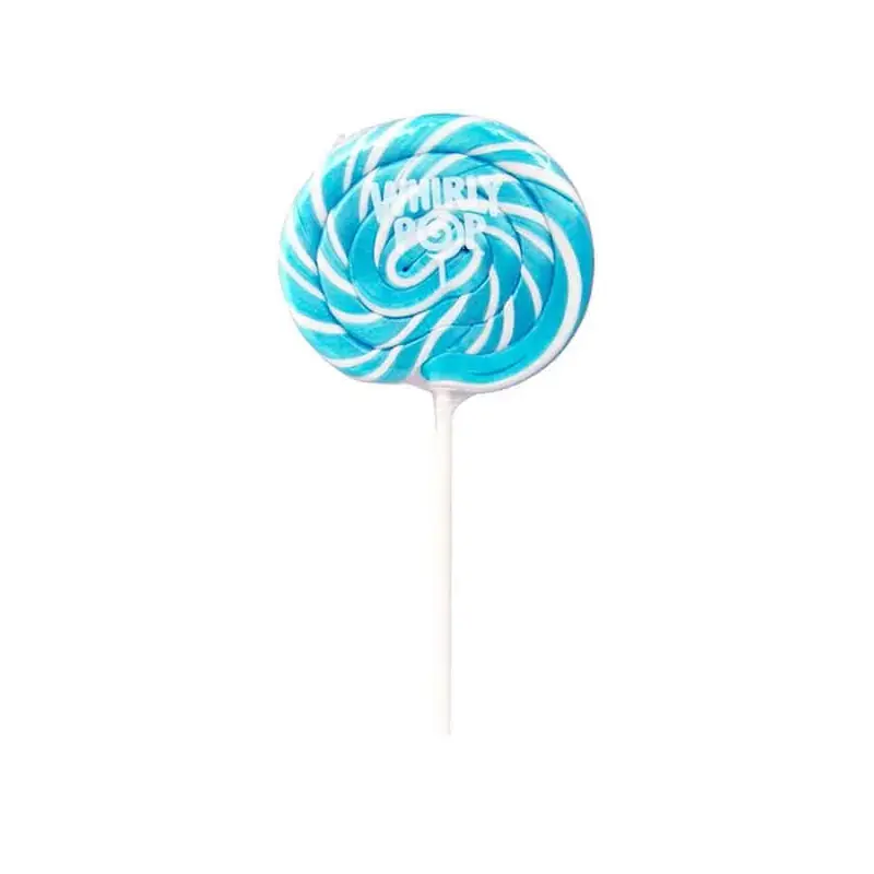 Whirly Pop 1.5-Ounce Swirl Suckers - Light Blue: 24-Piece Display