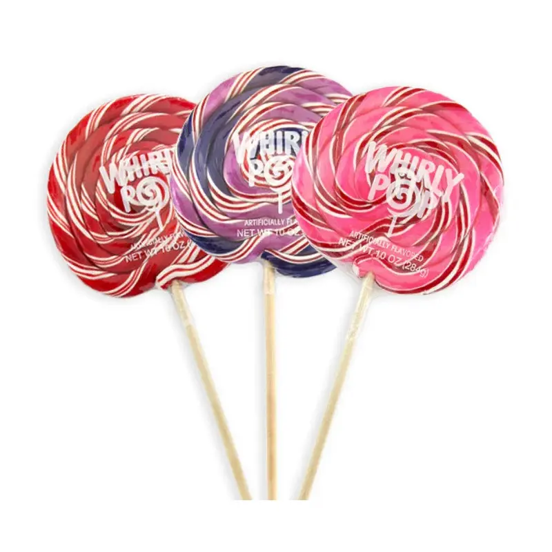 Whirly Pop 10-Ounce Swirl Suckers - Variety: 18-Piece Case