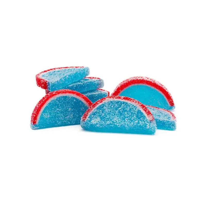 Albanese Candy Fruit Jell Slices - Blue Raspberry: 5LB Box