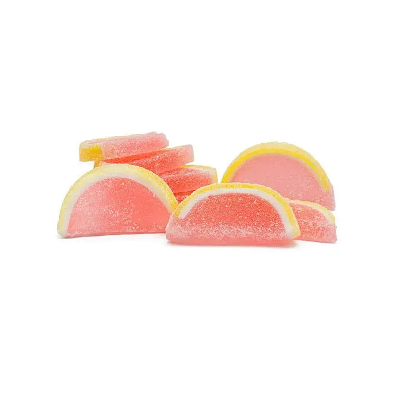 Albanese Candy Fruit Jell Slices - Pink Grapefruit: 5LB Box
