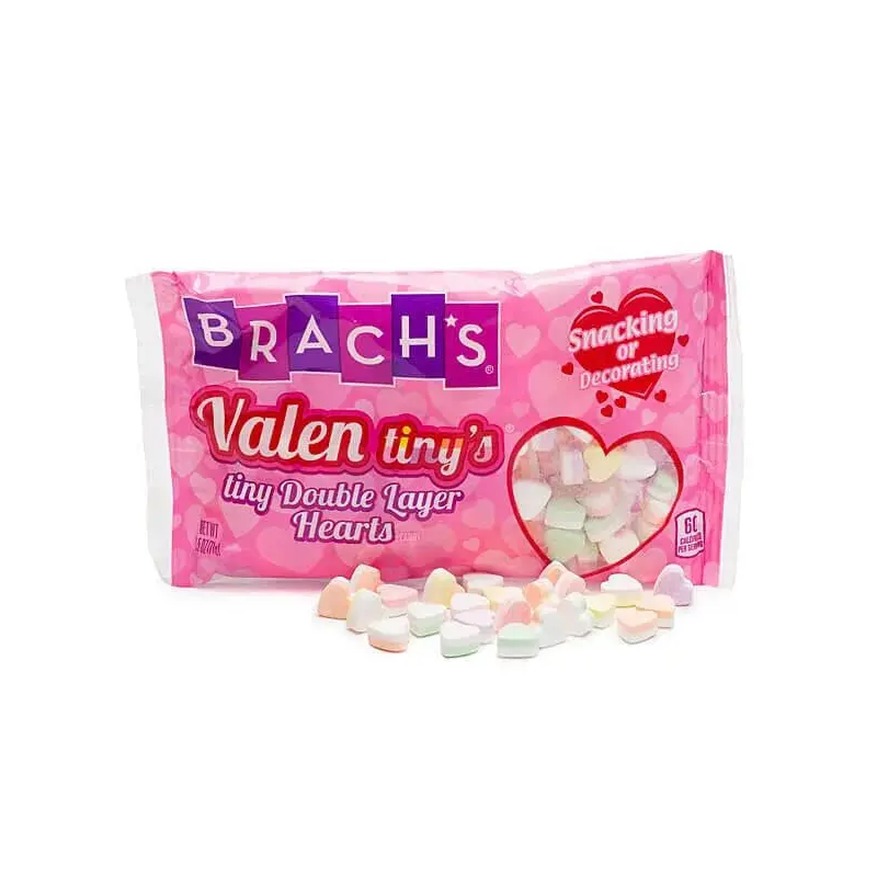 Brach's Valen tiny's Double Layer Hearts Candy Packs: 24-Piece Box