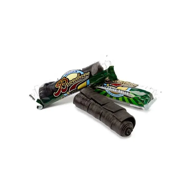 Broadway Licorice Rolls - Black Licorice: 24-Piece Box