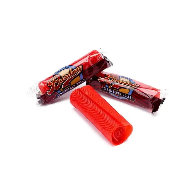 Broadway Licorice Rolls - Strawberry: 24-Piece Box