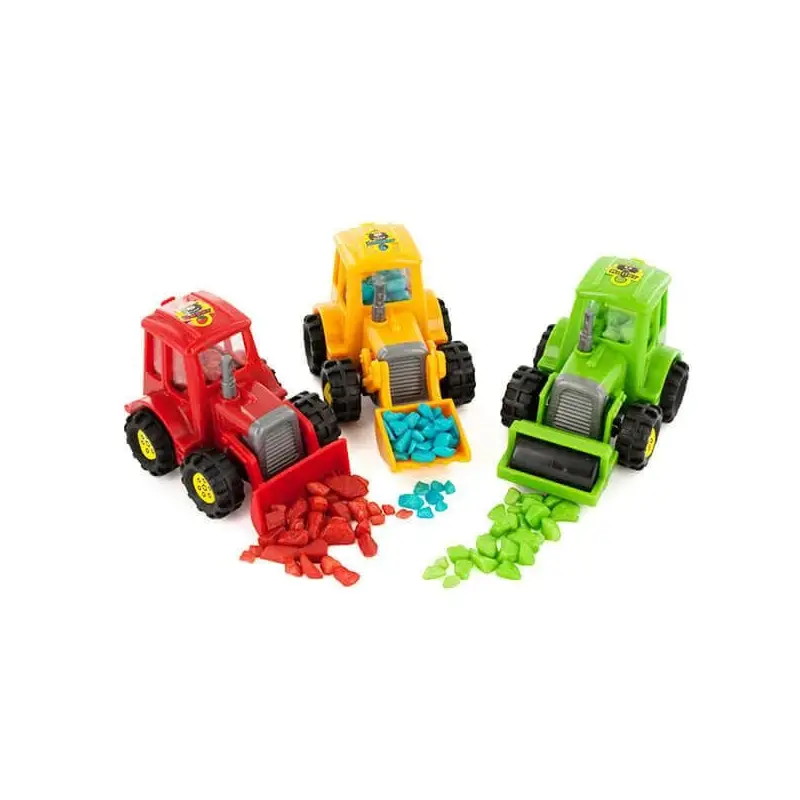 Bubble Dozer Bubblegum Nugget Filled Construction Trucks: 12-Piece Box