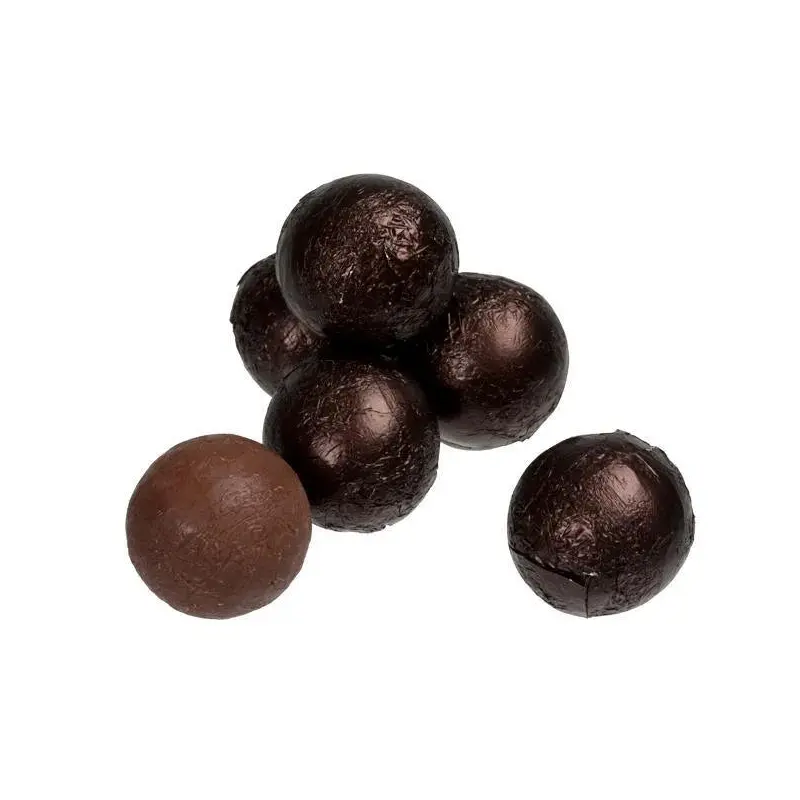 Foiled Milk Chocolate Balls - Brown: 2LB Bag