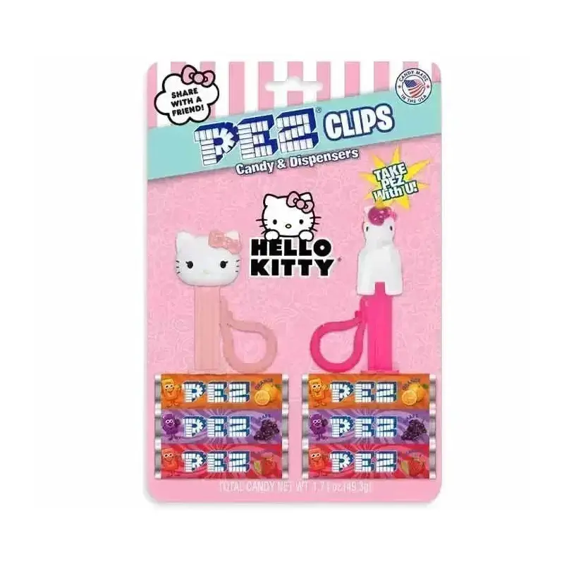 Hello Kitty PEZ Mini PEZ Dispenser Clips : 12-Piece Case