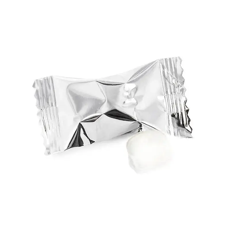 Metallic Silver Wrapped Buttermint Creams: 108-Piece Bag