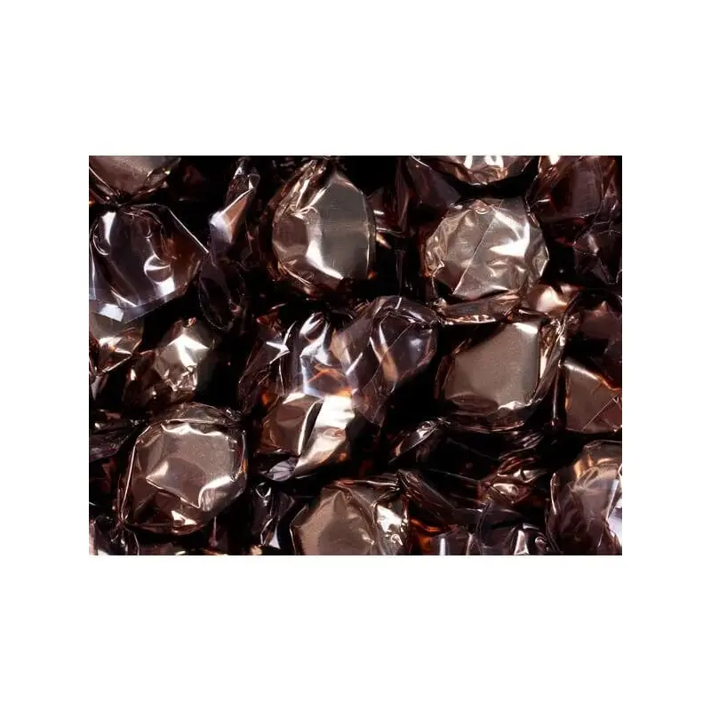 Wrapped Hard Candy Ovals - Brown - Coffee: 5LB Bag