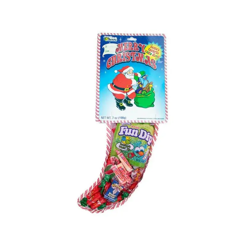 Bee International Christmas Candy 7-Ounce Mesh Stockings: 36-Piece Case