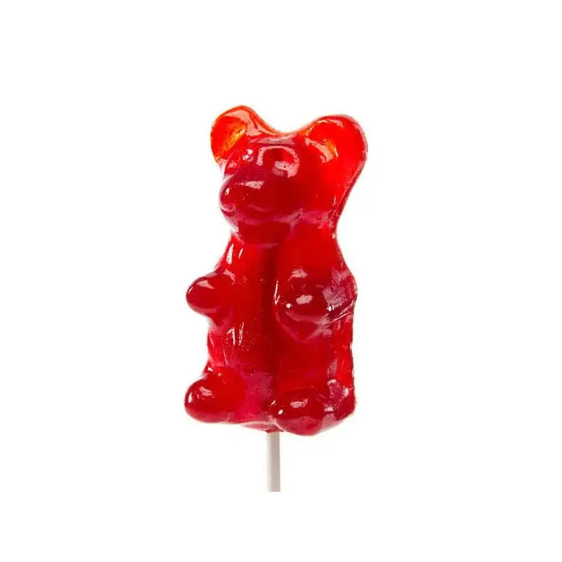 Giant Gummy Bear on a Stick - Cherry Cola