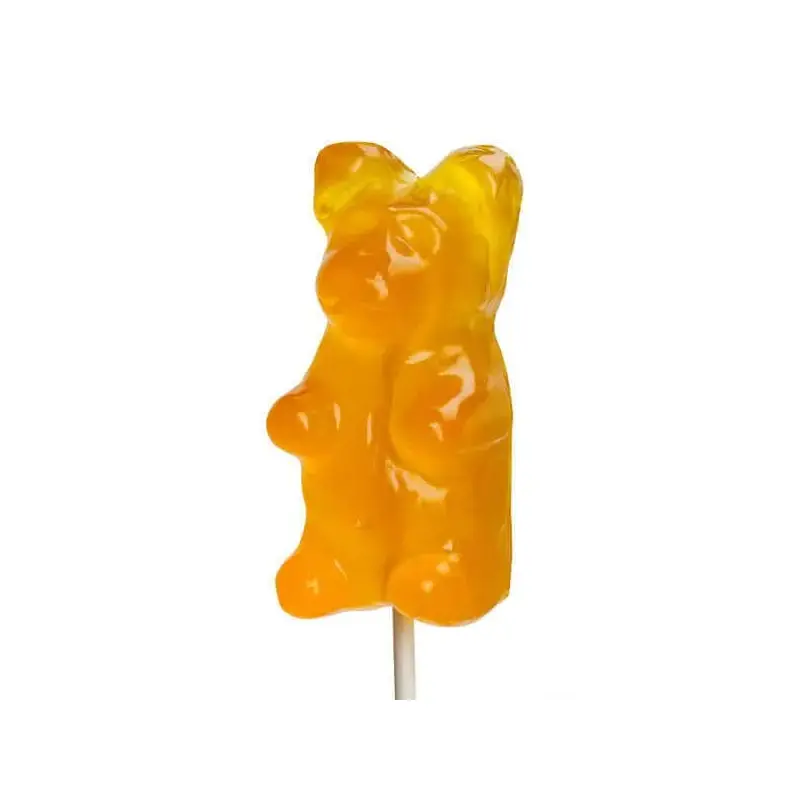 Giant Gummy Bear on a Stick - Lemon