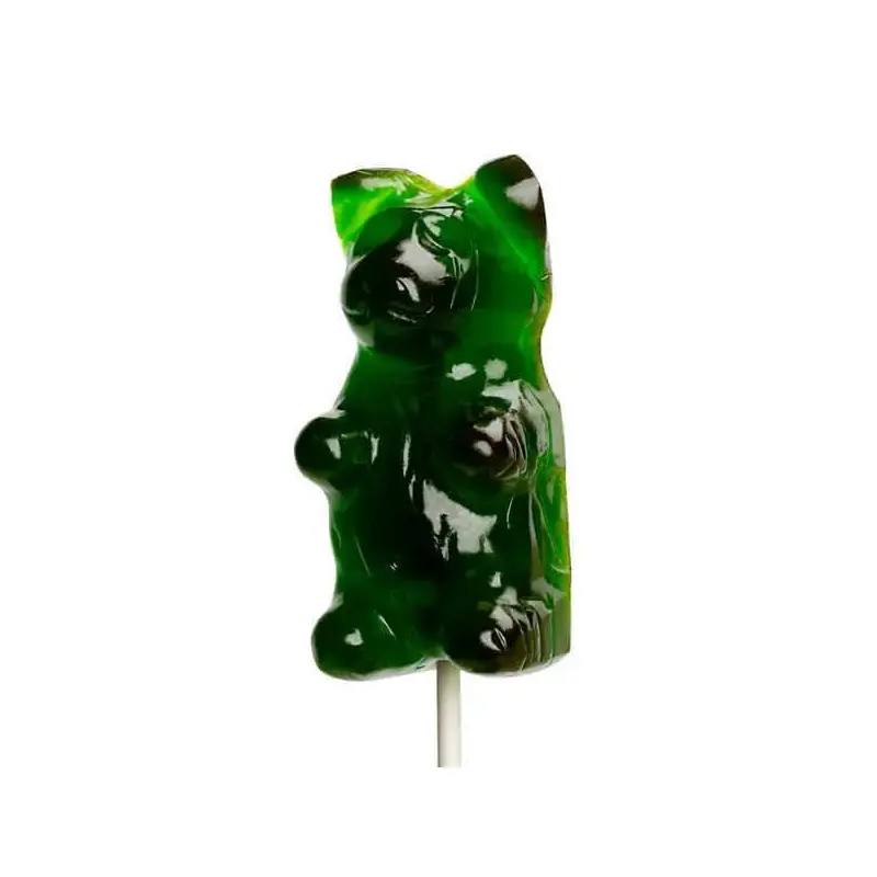 Giant Gummy Bear on a Stick - Lime