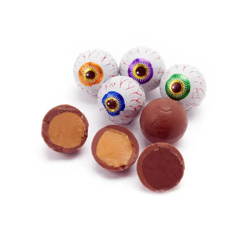 Palmer Creepy Peepers Peanut Butter Filled Chocolate Eyeballs: 12LB Bag