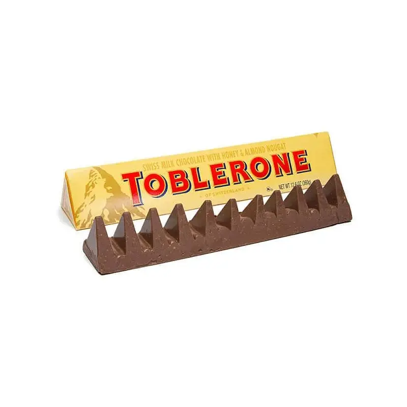 Toblerone Giant 12.6-Ounce Chocolate Bar: 10-Piece Case