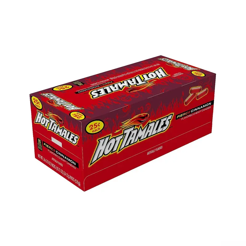 Hot Tamales Candy Mini Packs: 24-Piece Display