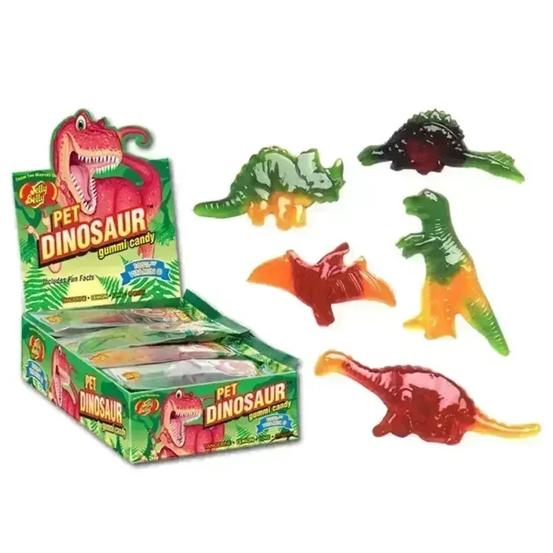 Jelly Belly Big Gummy Dinosaurs Candy Packs: 48-Piece Case