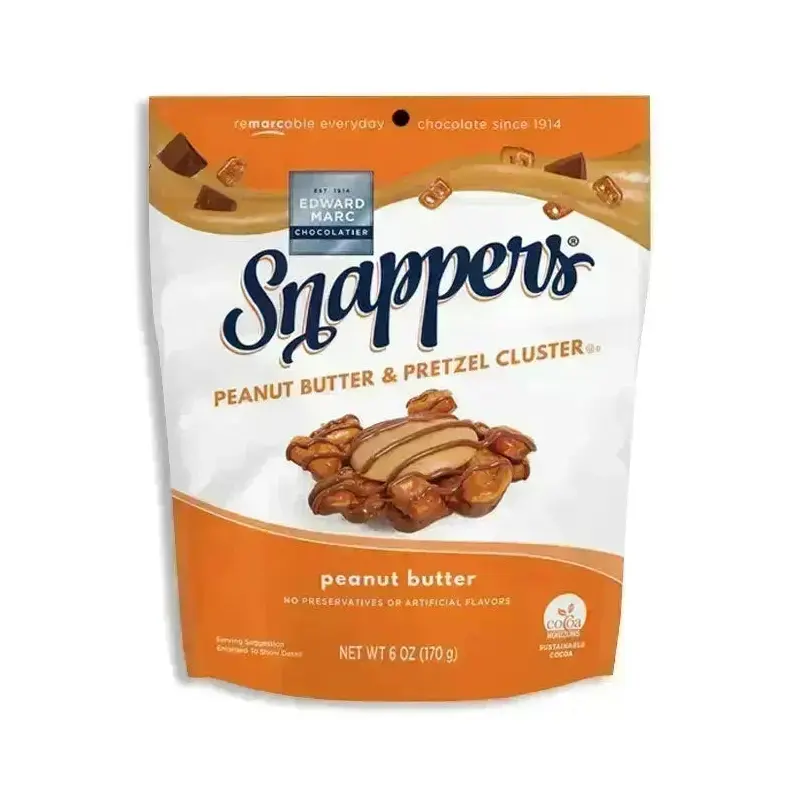 Snappers Dark Chocolate Sea Salt Caramel Pretzels: 10-Ounce Bag