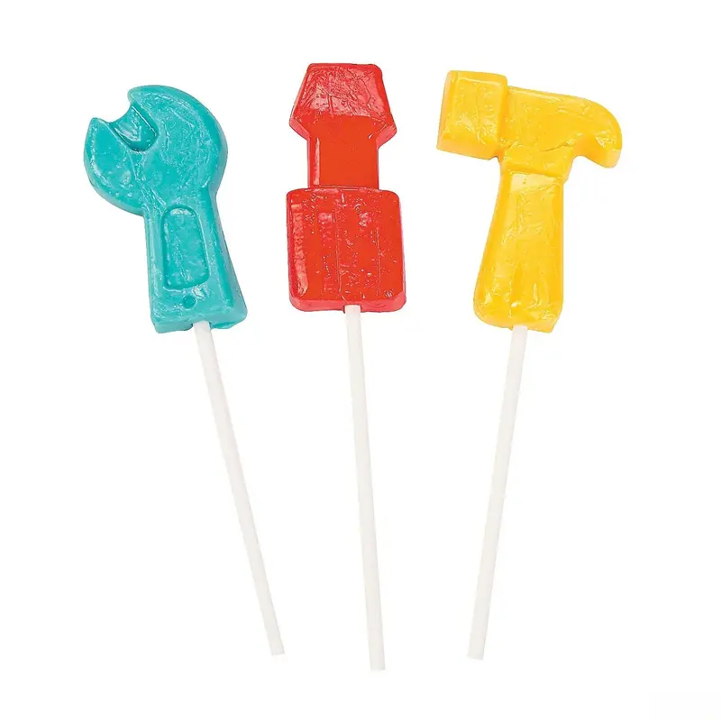 Tool-Shaped Lollipops: 12-Piece Box