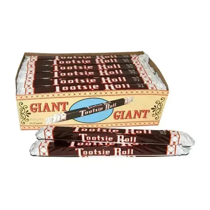 Tootsie Roll Nostalgia Giant Candy Bars: 24-Piece Box
