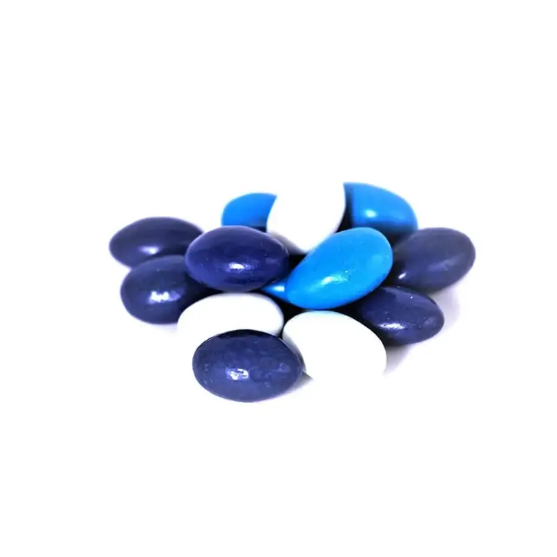 Koppers Chanukah Colors Chocolate Jordan Almonds: 5LB Bag